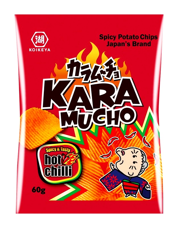 Patatine chips rustiche piccanti Karamucho - Koikeya 60g. Patatine chips rustiche piccanti Karamucho - Koikeya 60g.